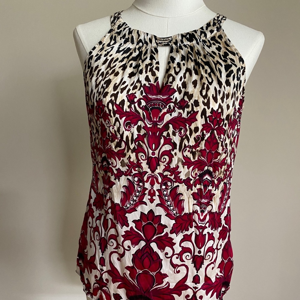 Silk halter top, size 4